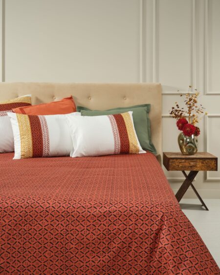 Drap de lit Djéliya Rouge