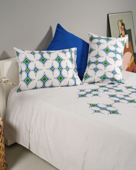 Drap de lit Makéda Bleu