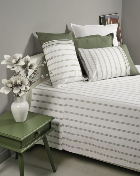 Drap de lit Sitoé Kaki