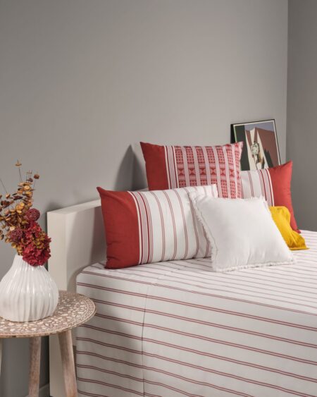 Drap de lit Sitoé Cerise